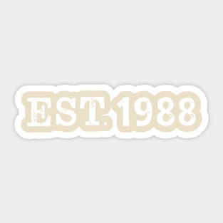 EST 1988 Sticker